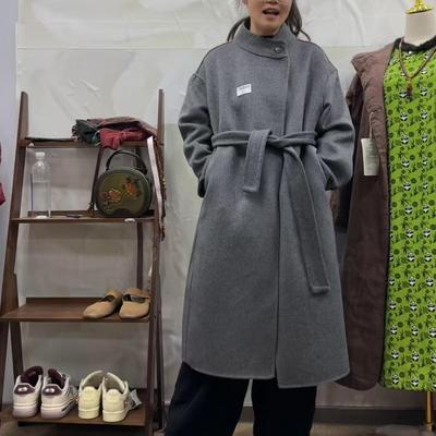 双面羊绒大衣中长款毛呢外套女