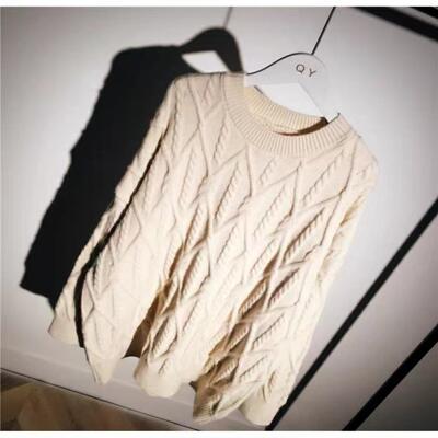 加厚中长款印花上衣设计感圆领