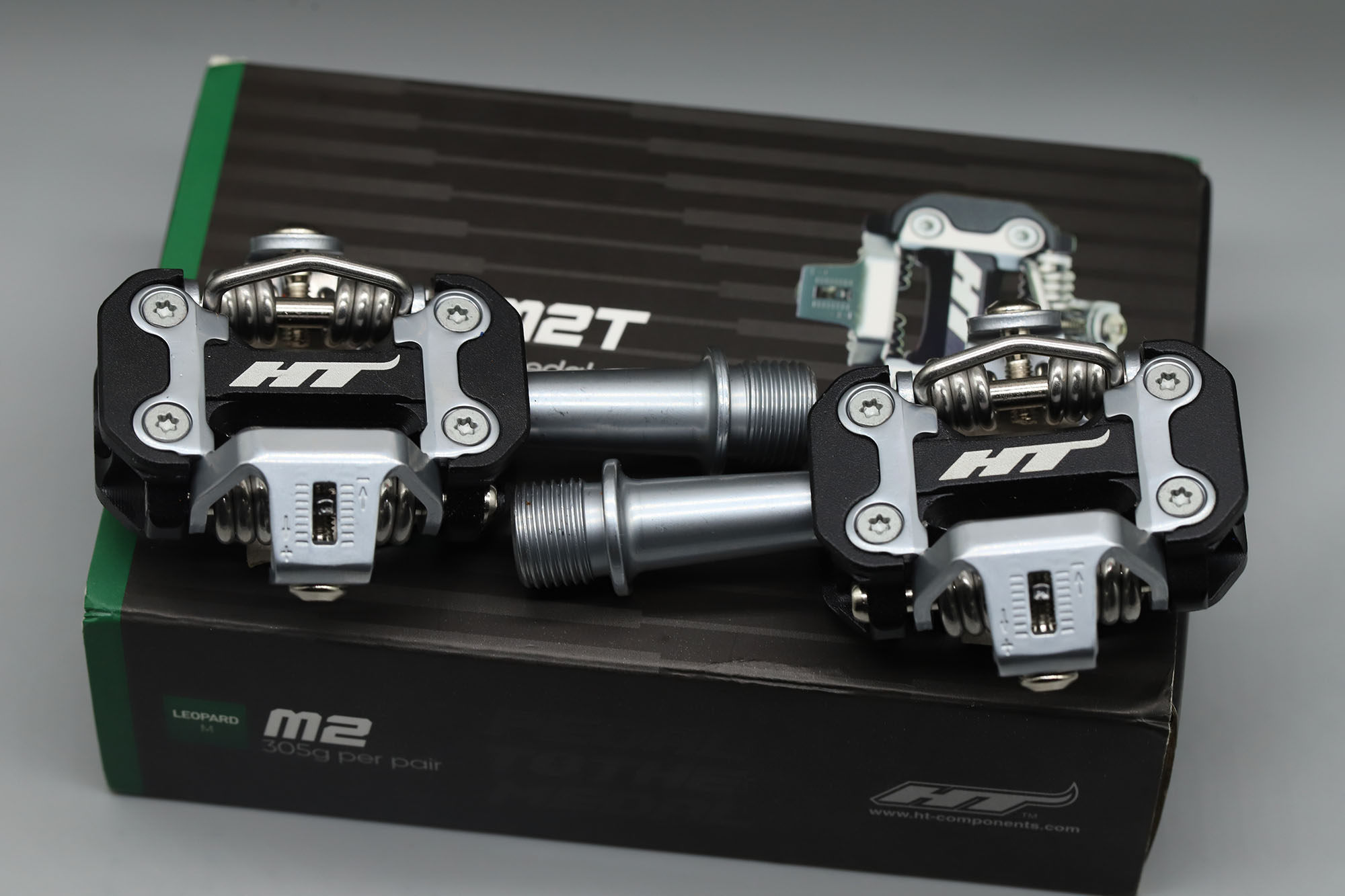 HT山地车锁踏M2//M2T小型轻量化脚踏 钢轴/钛轴