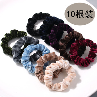 韩系丝绒发圈头绳不勒发无扎痕皮筋女扎头发绳皮套头饰大肠圈发饰