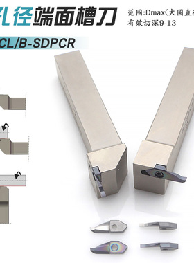 小径端面大切深SDPCL/B-SDPCR环形槽深孔DPCL刀片钢件不锈钢铜铝