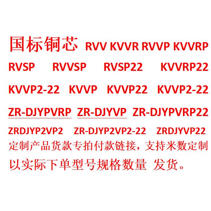 RVVP/KVVRP RVSP/RVVSP RVSP22铠装屏蔽计算机电缆等产品下单专用