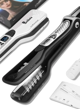 跨境steam蒸汽直发器多功能电夹板卷发棒喷雾直板夹straightener
