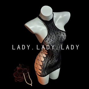 Lady撕撕乐性感网衣镂空包臀可撕一次性制服大码 趣味情调约会睡衣
