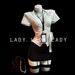 Lady秘书性感御姐空姐制服辣妹职业情调睡衣女诱惑内衣战袍qqny