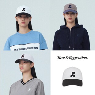 25春夏 Rest And Recreation韩国设计品牌RR字母logo拼色棒球帽子
