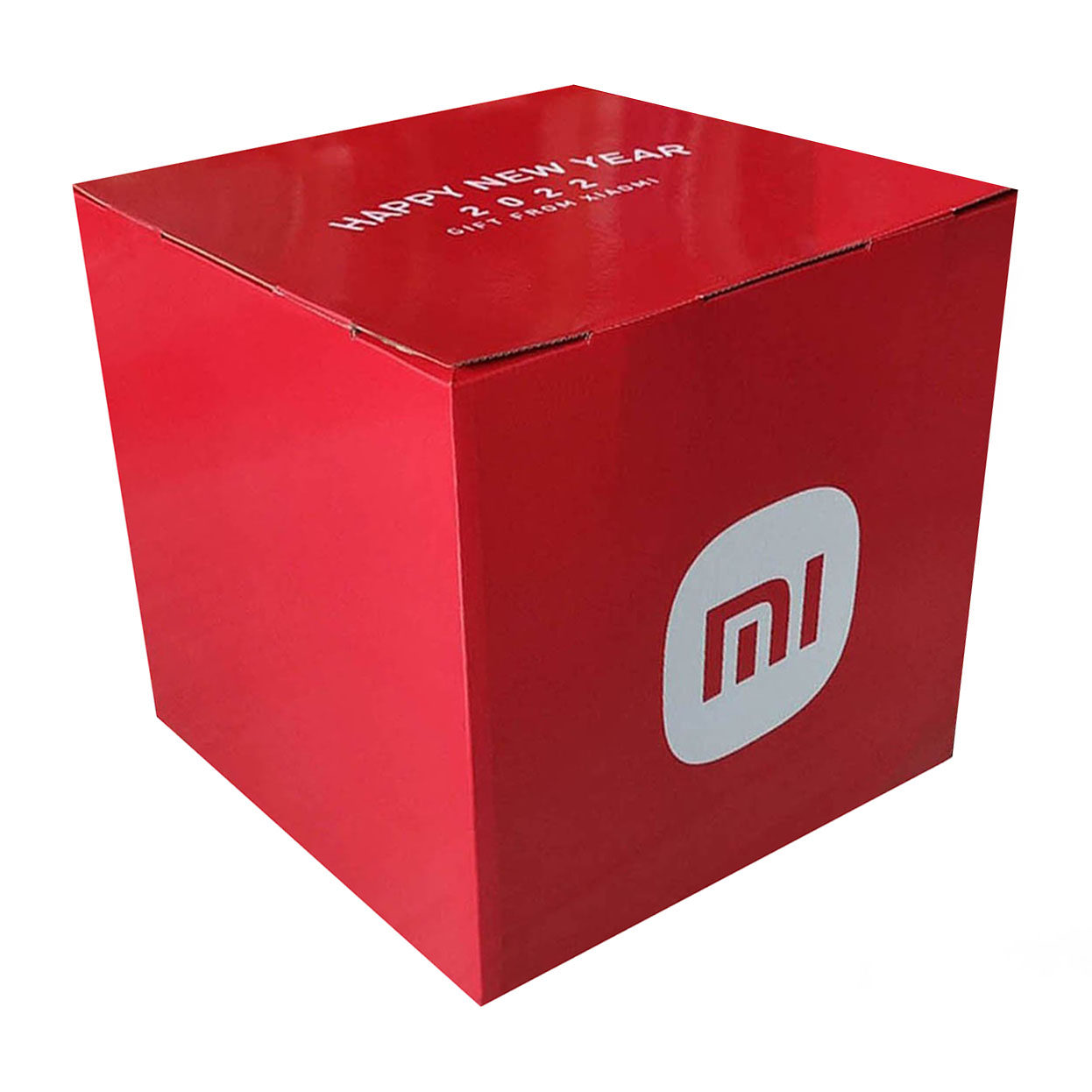 供应新年活动推广展示纸堆头方形堆码箱三层瓦楞纸板卡扣式