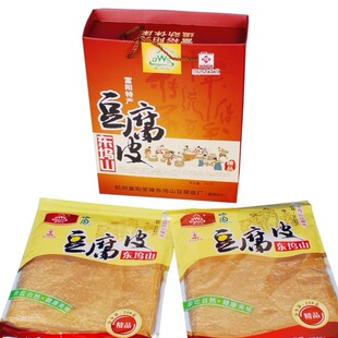 浙江杭州东坞山豆腐皮礼盒装浙江富阳特产干货送礼750g礼盒