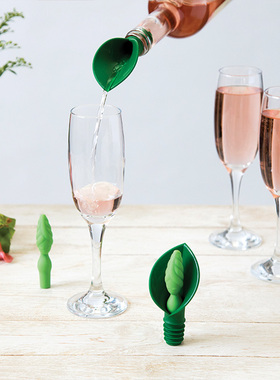 OTOTO莱拉女神红酒瓶塞与漏斗Leila水瓶密封塞倒酒器