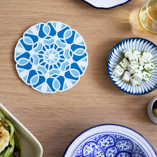 Peleg复古瓷砖型耐高温隔热垫