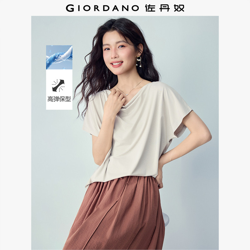 Giordano/佐丹奴短袖荡领T恤图片