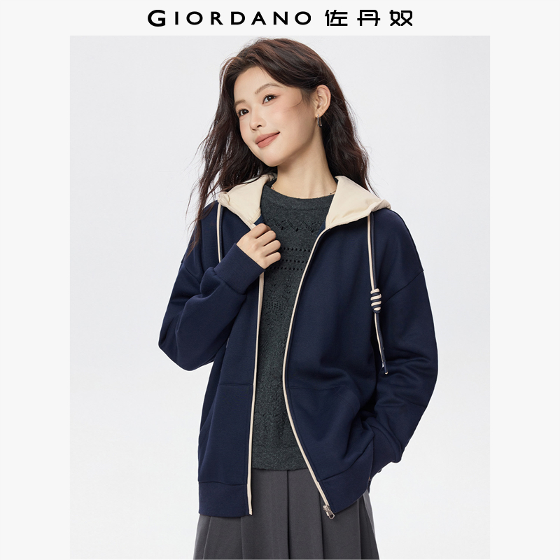 Giordano/佐丹奴加绒卫衣外套