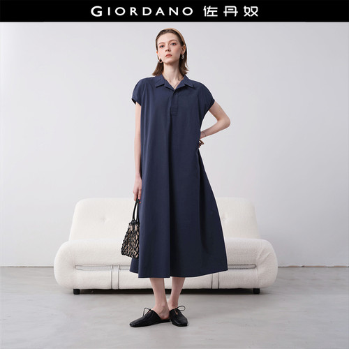 Giordano衬衫裙梭织连衣裙