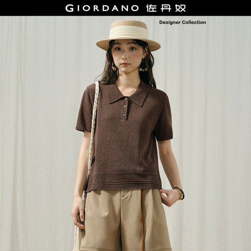 GiordanoPOLO领套头针织衫镂空