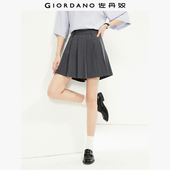 女夏新款 减龄弹力百褶裙裤 通勤风中腰西装 佐丹奴短裤 短裤 13404321
