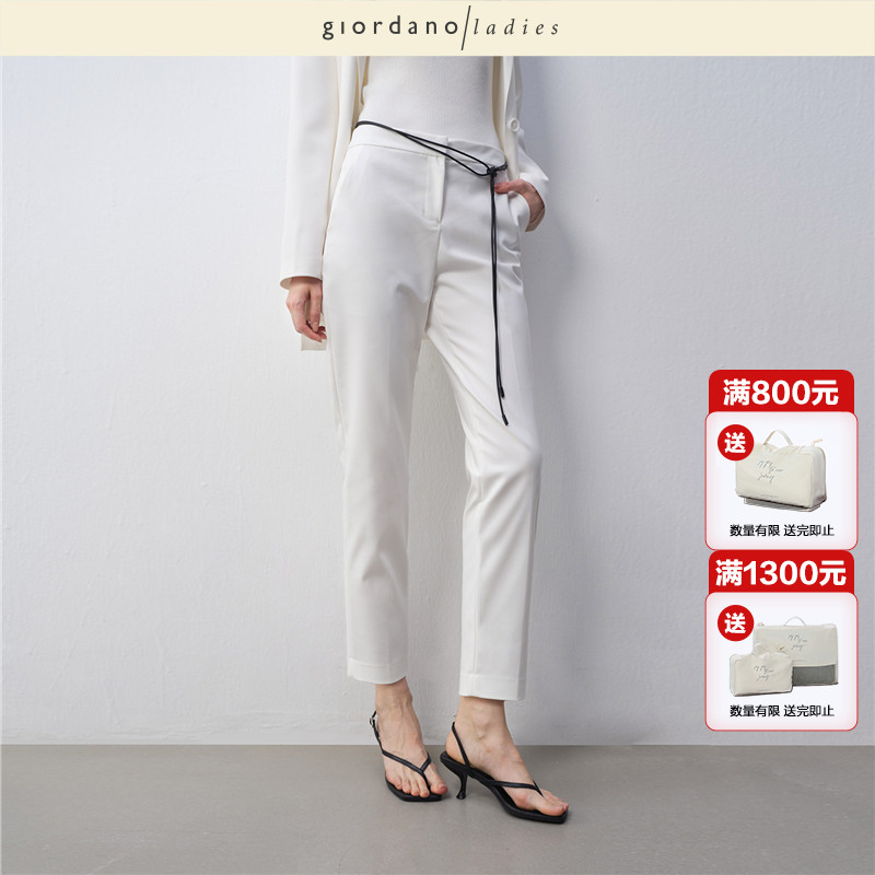 中腰GL长裤暗门筒休闲裤