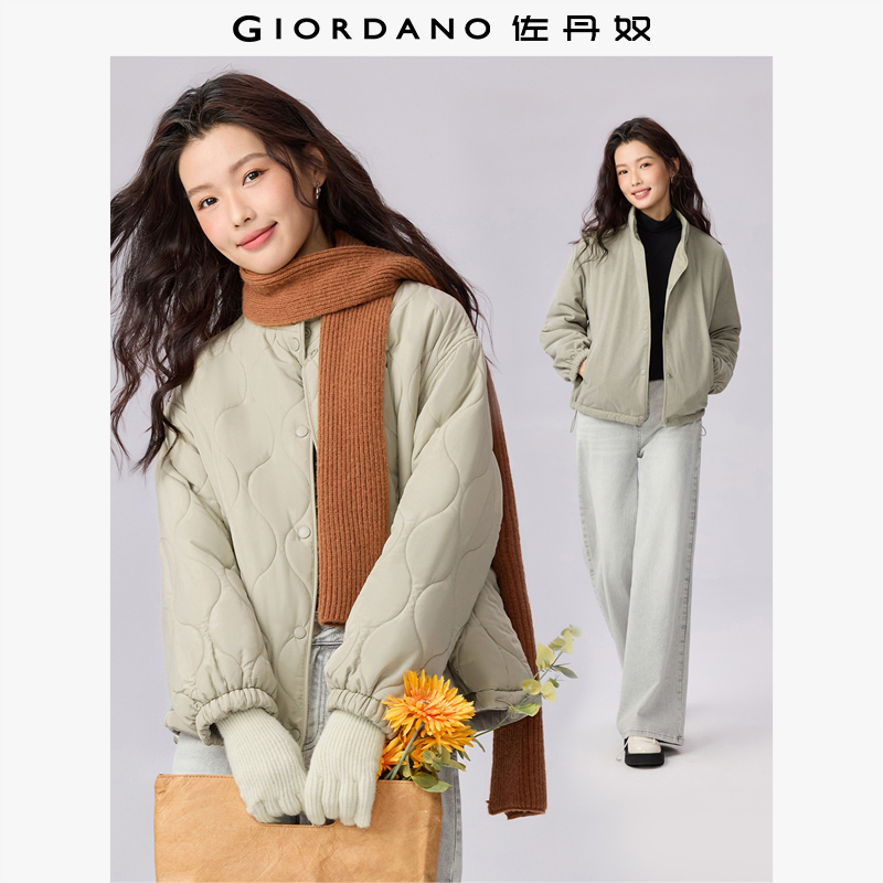 Giordano双面穿棉衣外套立领
