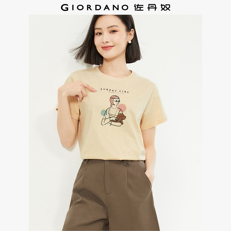 Giordano/佐丹奴短袖休闲印花