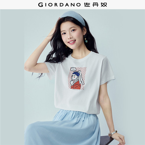 Giordano短袖常规印花纯棉