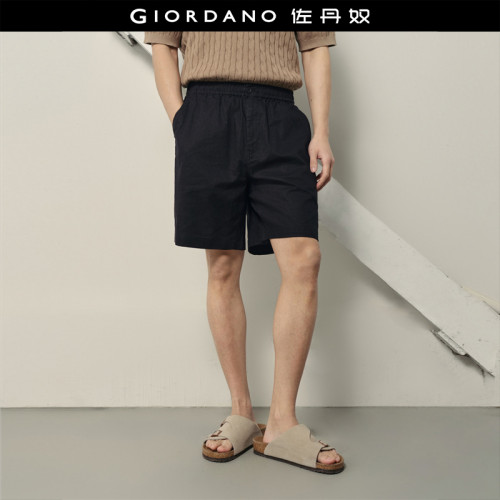 Giordano/佐丹奴麻棉休闲短裤