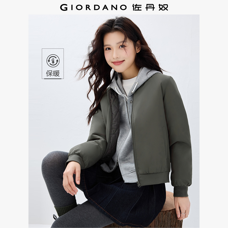 服女棒球服女棉衣佐丹奴甜酷