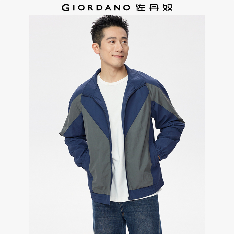 Giordano户外常规风衣立领