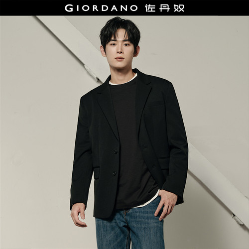 Giordano/佐丹奴平驳领西装外套