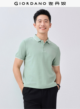 佐丹奴Polo衫男士蜂巢网眼珠地布男翻领上衣polo衫男短袖01011425
