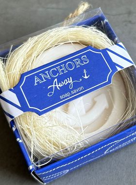 RedBox夏季海洋主题婚礼 结婚回礼小礼品创意礼物 圆形船锚小香皂