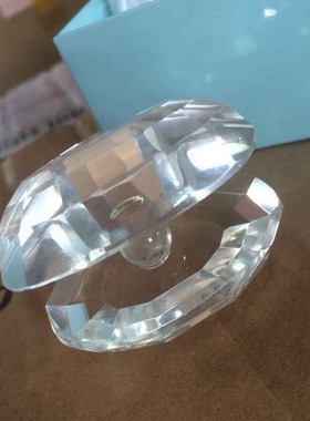 RedBox婚礼回礼结婚纪念日小礼品水晶河蚌桌台镇纸crystal favors