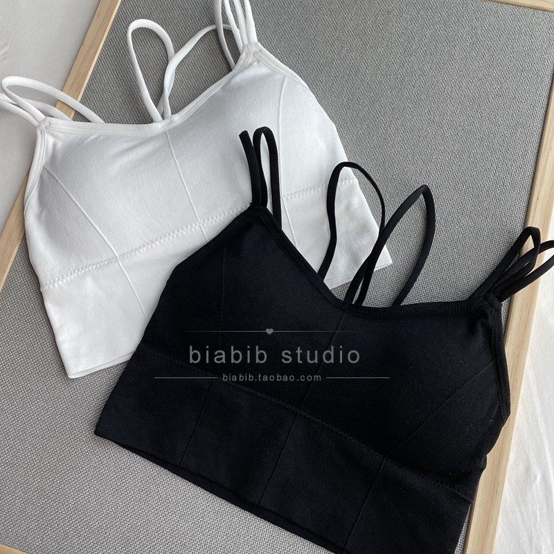 biabib弹力性感抹胸外穿内搭美背