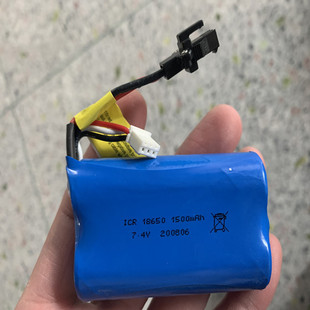 7.4V1500船用锂电池比赛船配件 航模飞机遥控船锂电池 7.4V360mah