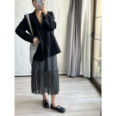 自制绝美！tipsy dance流沙吊带连衣裙女夏修身海边裙子