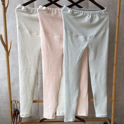 春秋冬孕妇托腹秋裤纯棉托腹睡裤