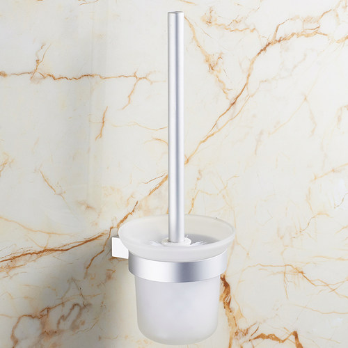 卫生间马桶刷架套装清洁马桶神器圆头可替换墙上通用厕所毛刷刷头