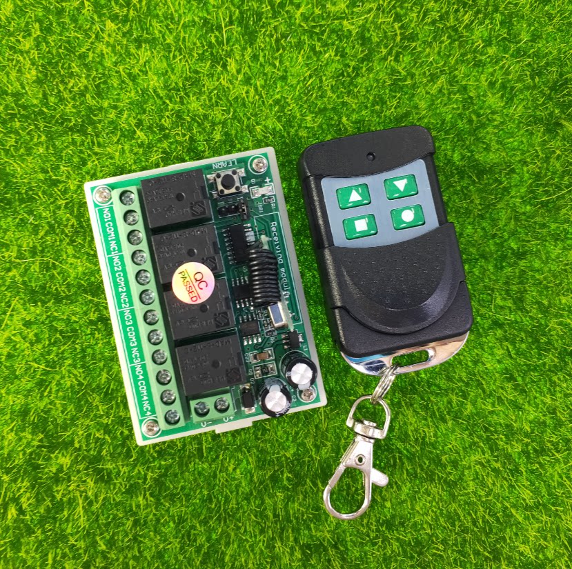 dc12v车库门无线开关电动门开关道闸遥控开关 反板门开关电机开关