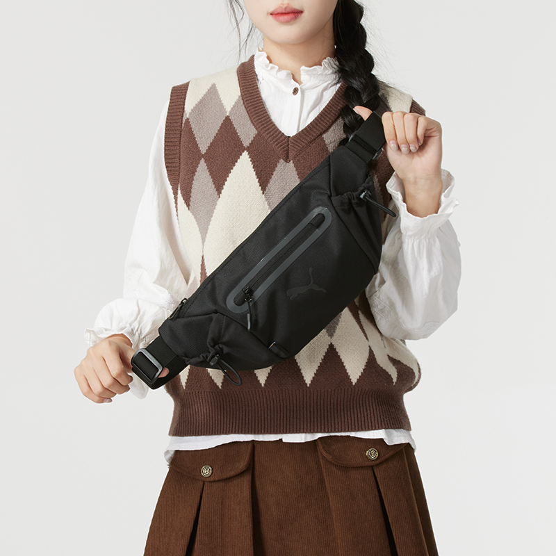 彪马（PUMA）男包女包 春秋户外出行便携胸包休闲斜挎情侣运动