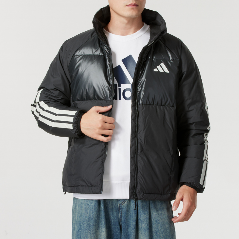 阿迪达斯男装冬季新款户外运动羽绒服立领羽外套防风保暖JG5923