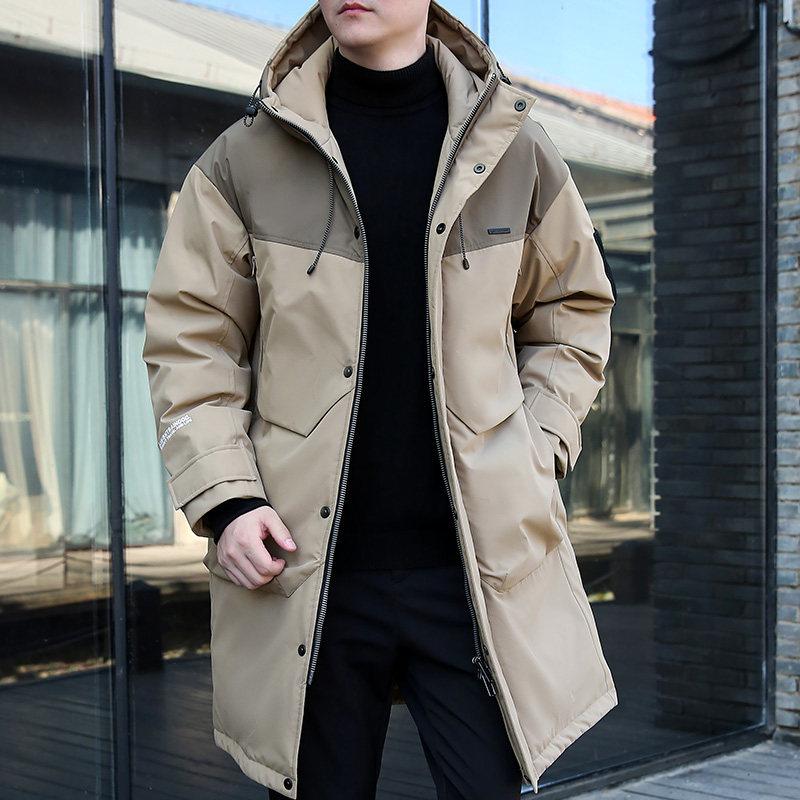 2025冬季新款男加厚中长款羽绒服胖子加肥加大码抗极寒高品质大衣