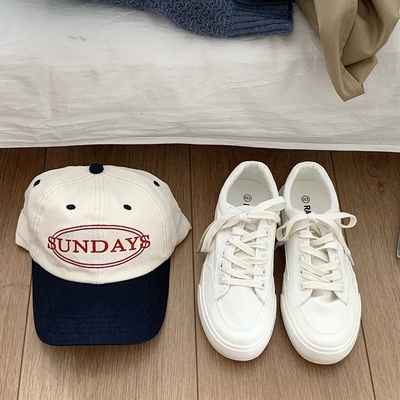 泡面小希韩国简约完美组合帆布鞋