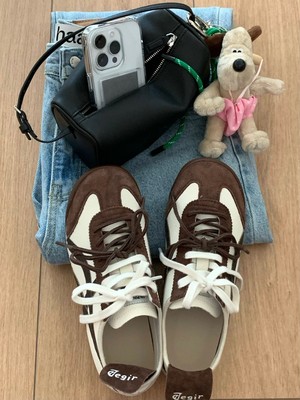 Opening自制 ｜2024年秋季新复古美拉德色系德训鞋软底韩系休闲鞋