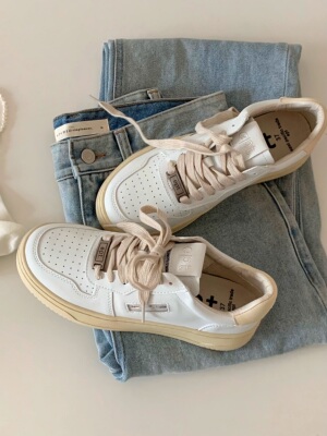 opening圆头厚底小白鞋超火ept