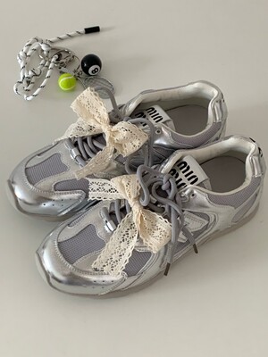 Opening自制 ｜每个女孩都无法拒绝的一双银色系韩系休闲鞋泰美啦