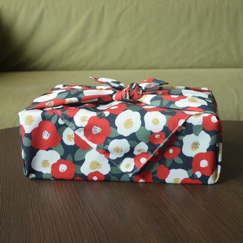 日式和风桌布包裹布风吕敷便当布包袱皮新年圣诞节礼盒包装布 椿