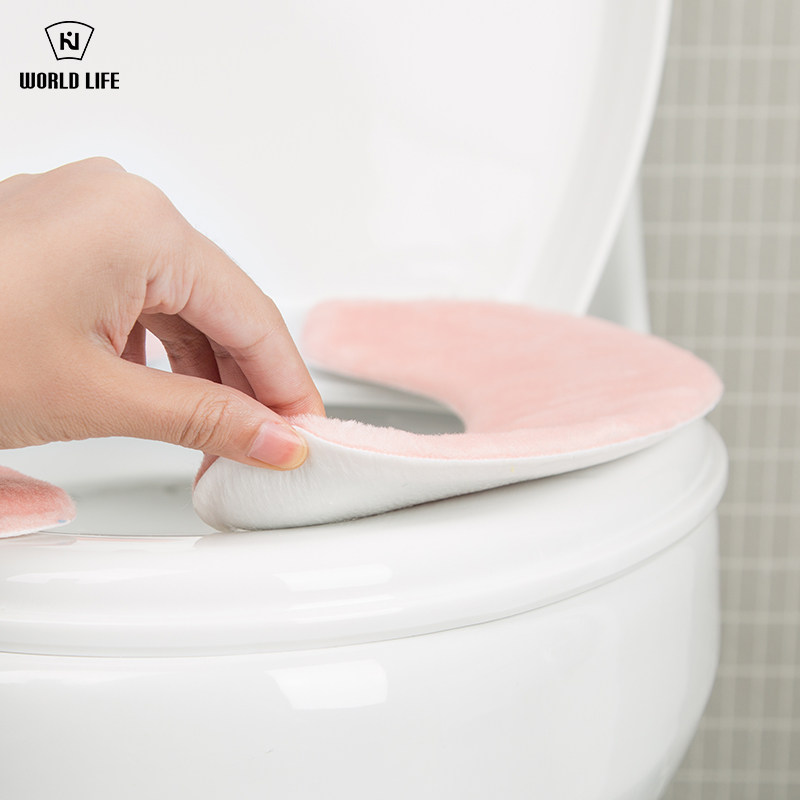 日本粘贴式马桶垫坐垫通用加厚马桶套坐便器垫可水洗马桶圈坐便套