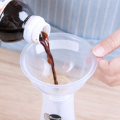 日本进口塑料醋油酒厨房分装 液体家用大口径大号小号透明奶粉漏斗