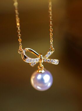 结新款生日礼物吊坠女项链轻奢小众感锁骨链简约百搭颈链冷淡风