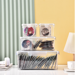 75mm吧唧盒方吧唧收纳盒展示盒防潮密封谷子二次元周边收纳亚克力