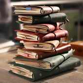 瑕疵本捡漏牛皮活页笔记本旅行手帐本手工日记本复古记事本子创意