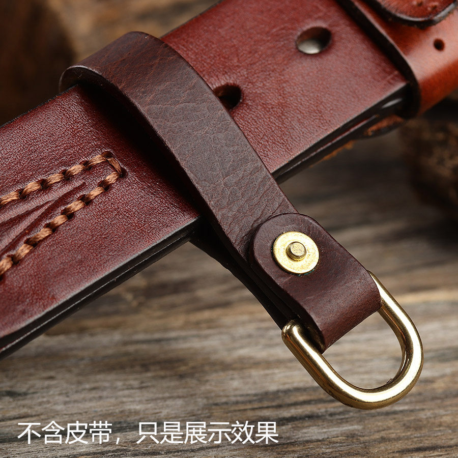 简约牛皮钥匙扣腰挂DIY钥匙链牛皮定制手工男士复古钥匙扣